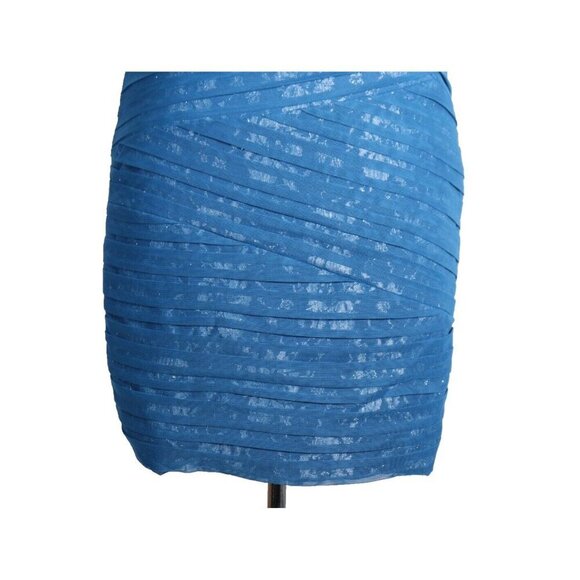 BCBGMaxazria Womens Small Blue Ink Ivetta Sleeveless Cocktail Dress CVR6P451 - Picture 4 of 13